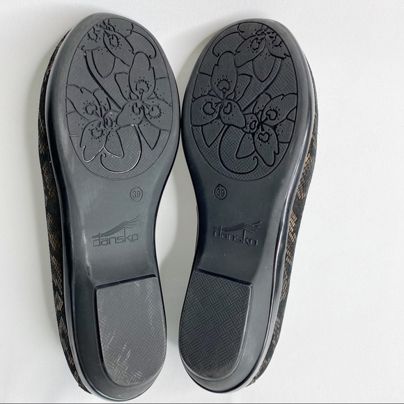 Dansko Olivia Snake Print Slip On Shoe Gold Black Size 8.5-9 - Picture 10 of 11